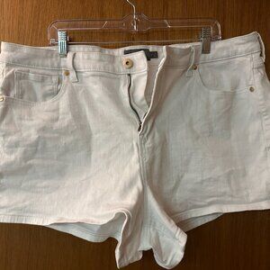 Torrid White Jean Shorts